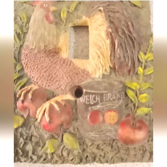⭐️5/$25 Country Rooster Switch Cover. Rustic single Customer Giveaway - Picture 2 of 4